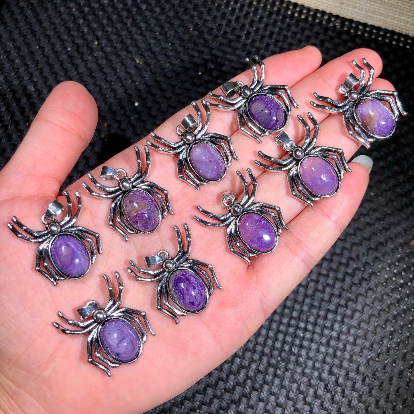 Charoite Spider Pendant