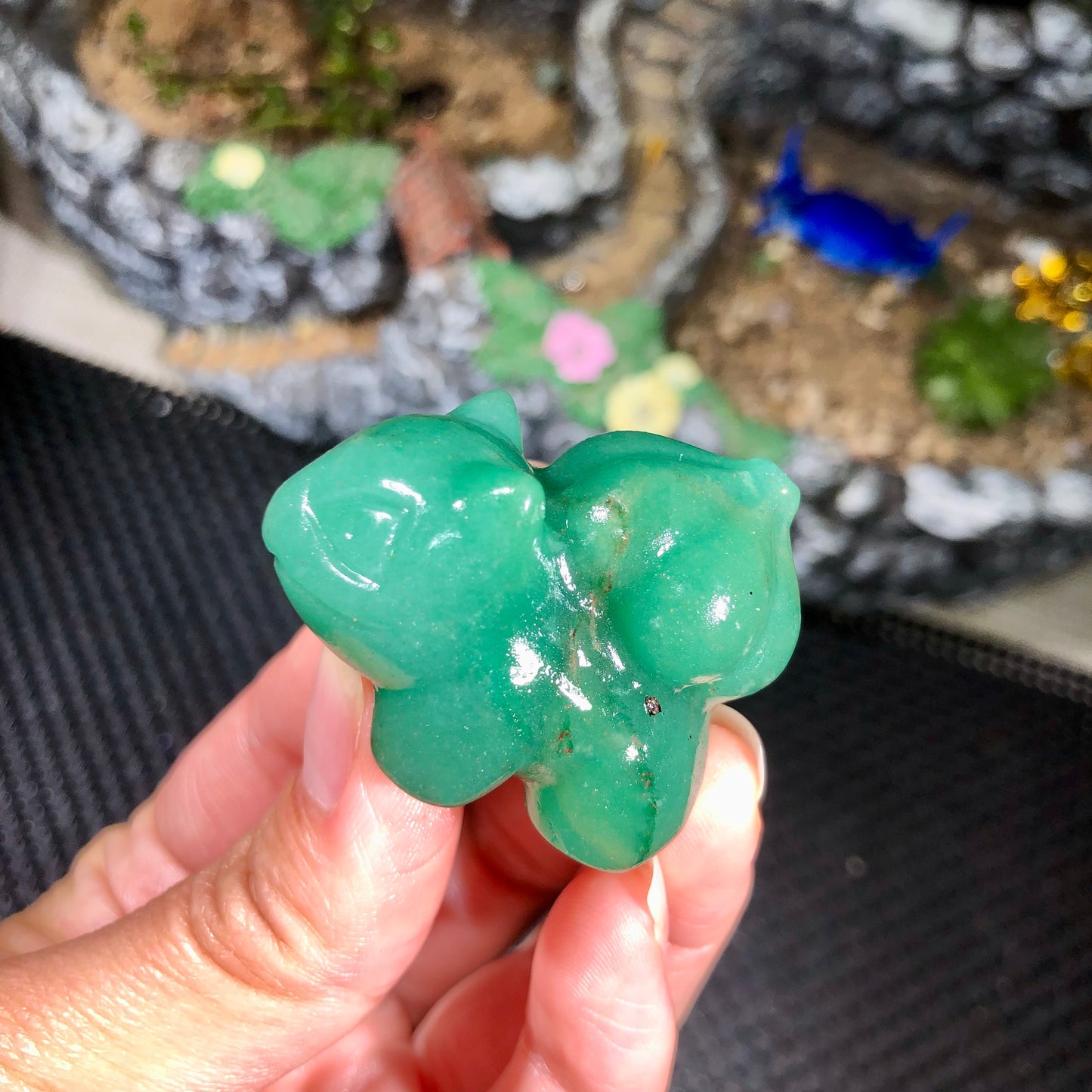 Green aventurine Bulbasaur