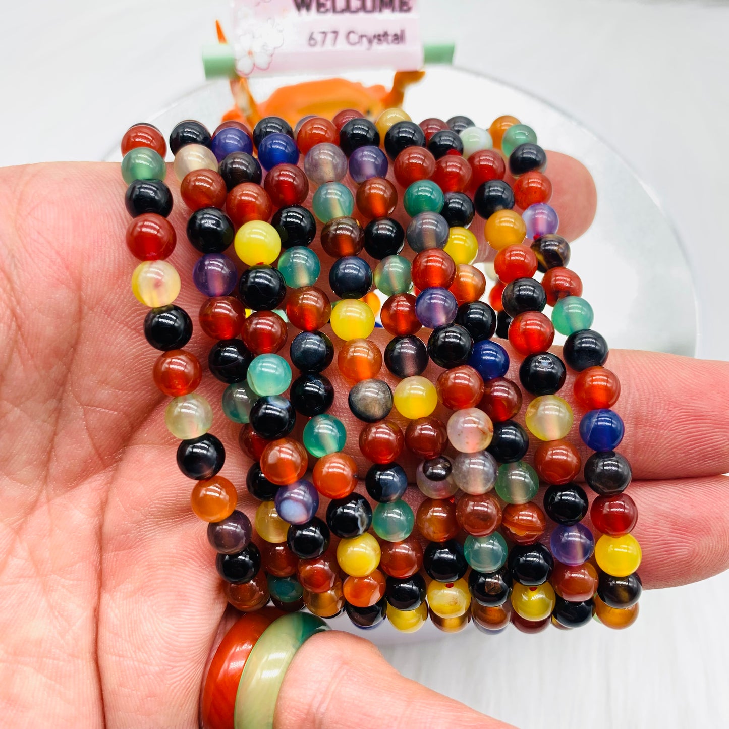 Mix Color Agate Bracelet