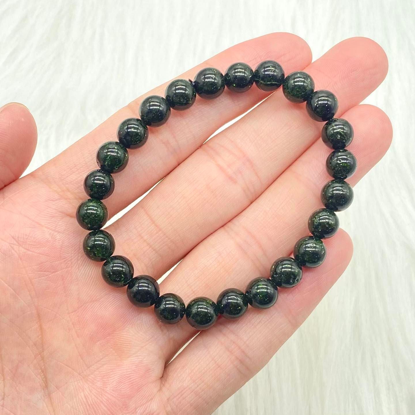 Green Sand Stone Bracelet