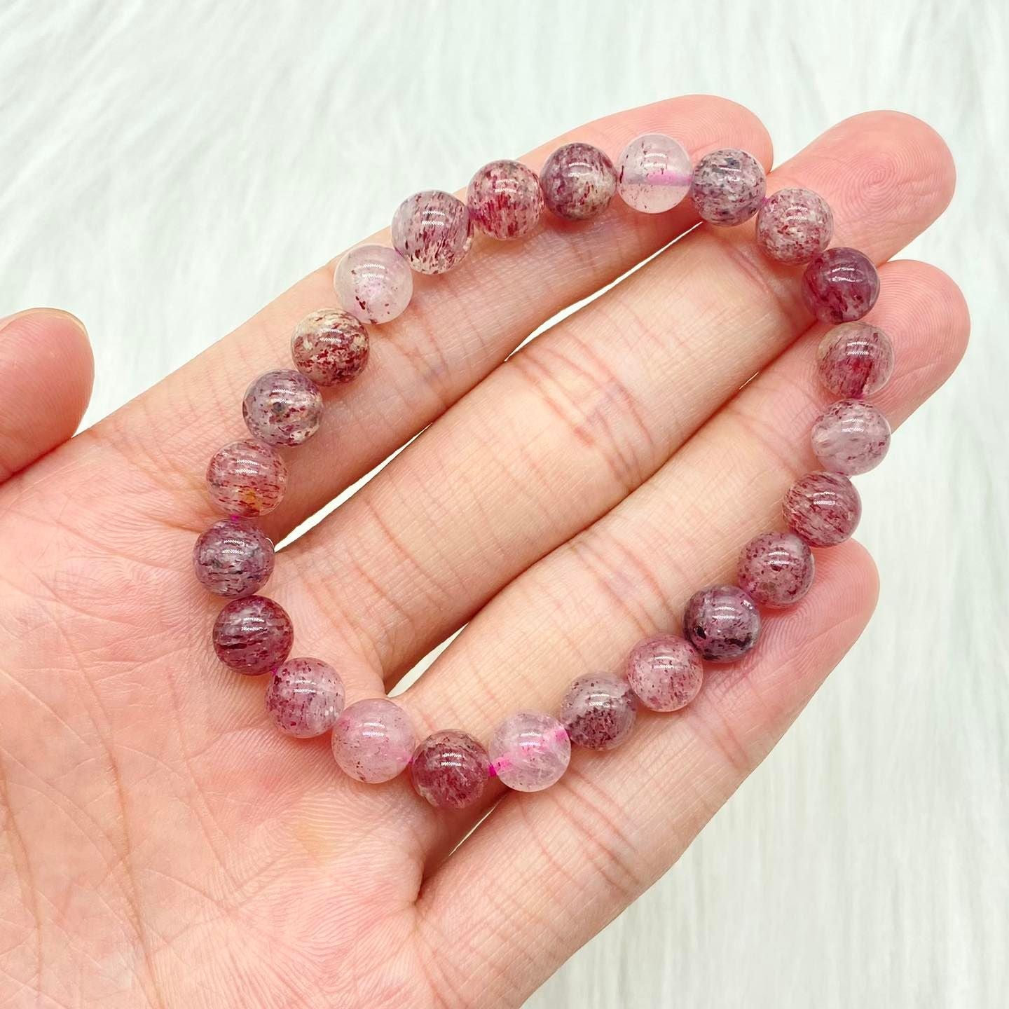 Strawberry Quartz Bracelet