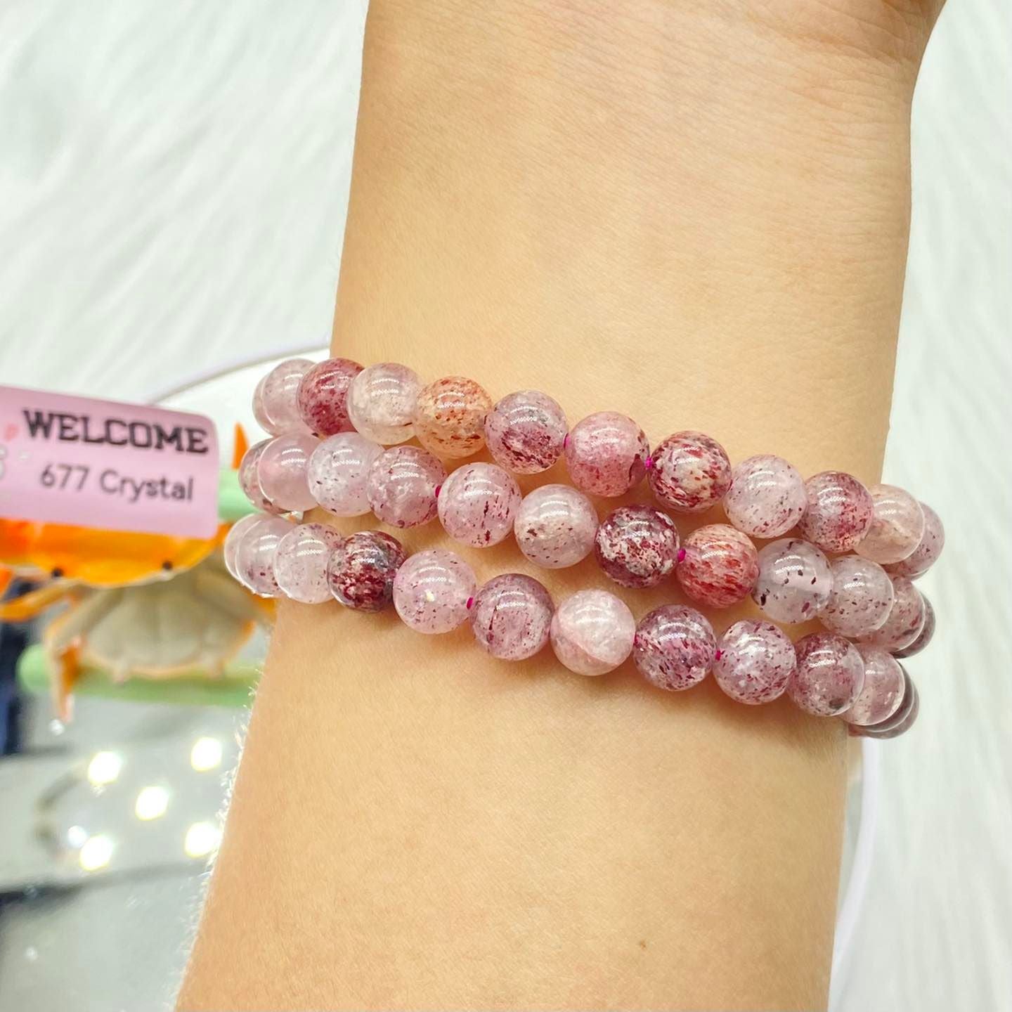 Strawberry Quartz Bracelet