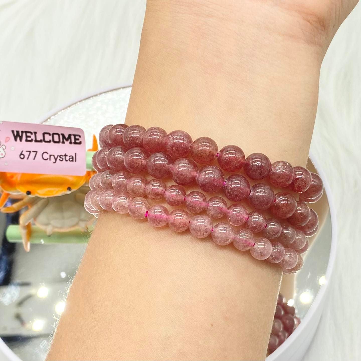 Strawberry Quartz Bracelet