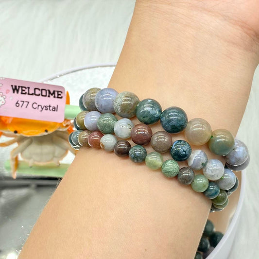 India Moss Agate Bracelet