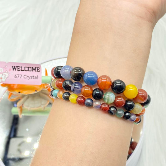 Mix Color Agate Bracelet