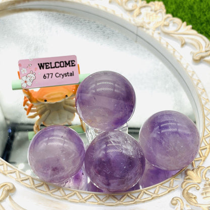 Amethyst Sphere - 677 Crystal