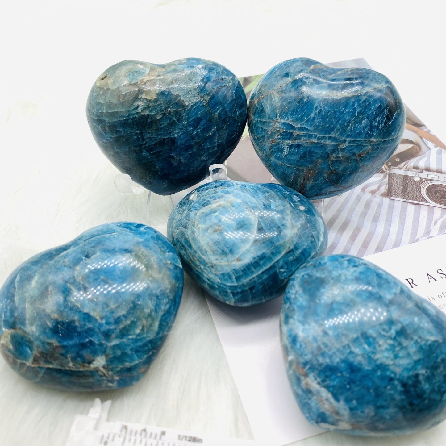 Blue Apatite Heart - 677 Crystal