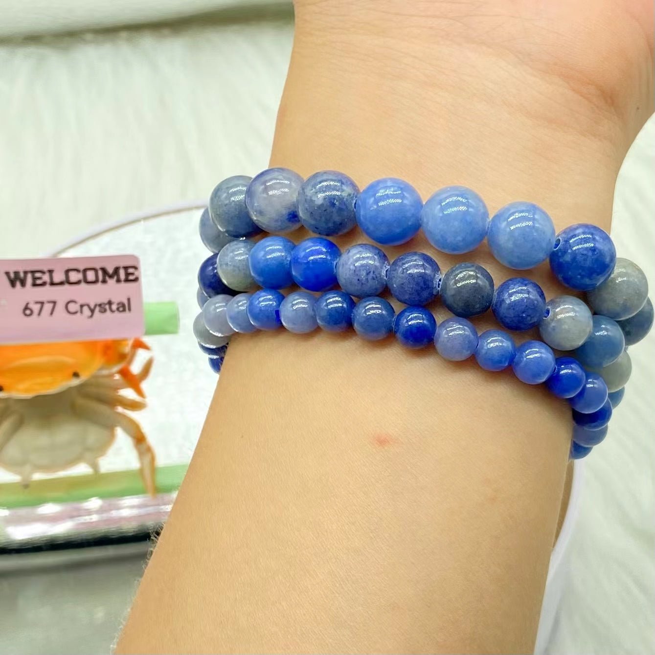 Blue Aventurine Bracelets - 677 Crystal