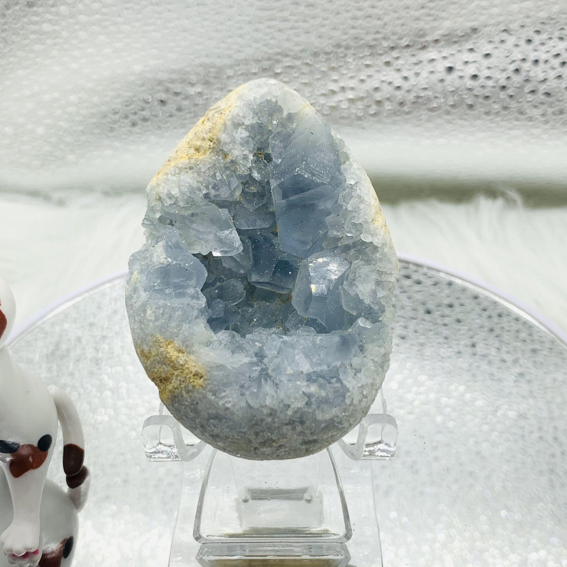 Blue Celestite Egg - 677 Crystal