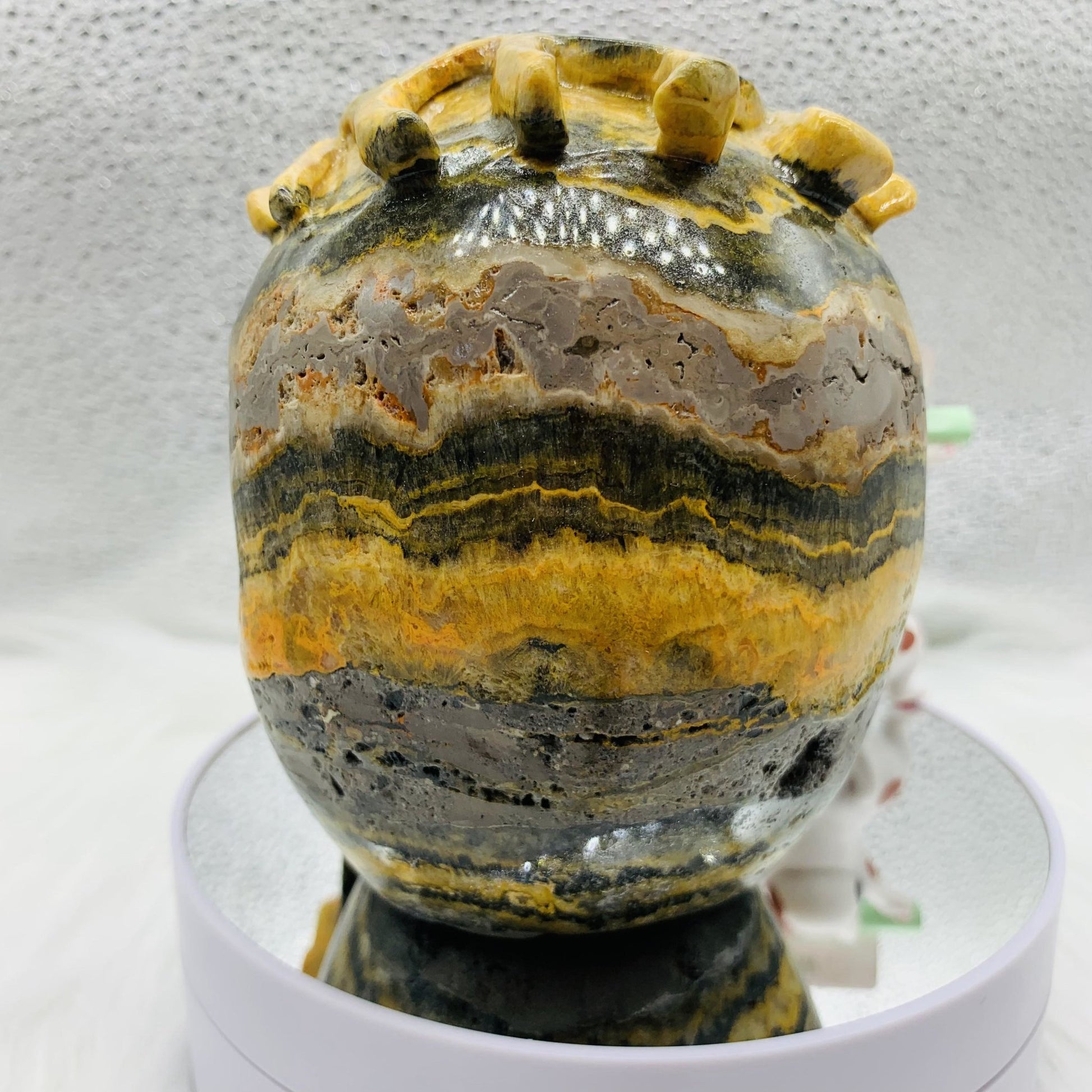 Bumblebee Jasper Skull - 677 Crystal