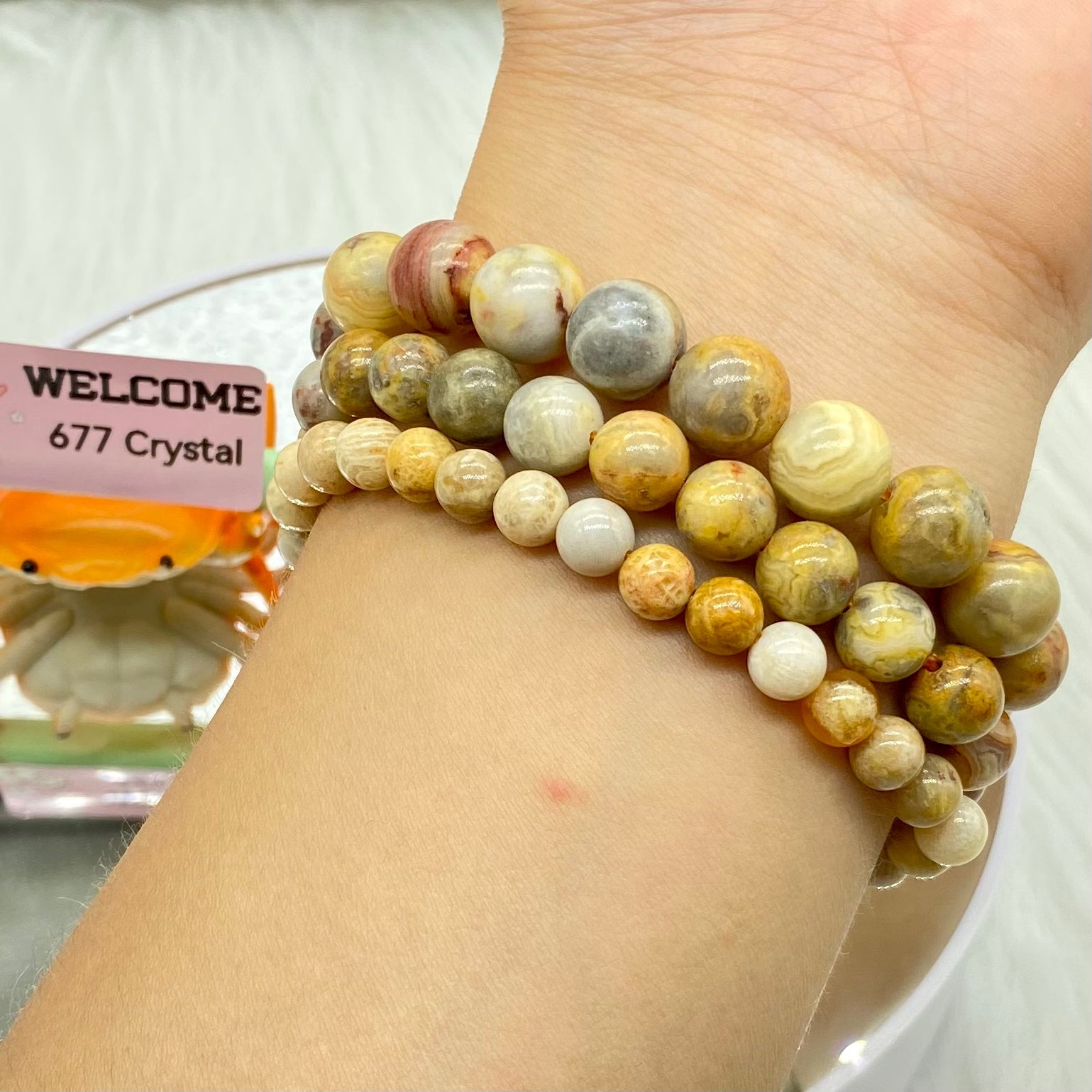 Crazy Agate Bracelet - 677 Crystal