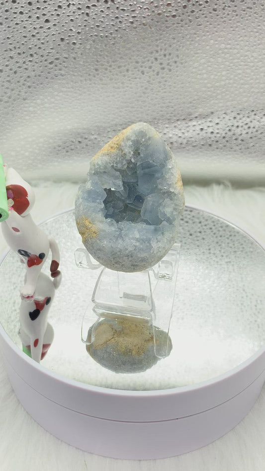 Blue Celestite Egg